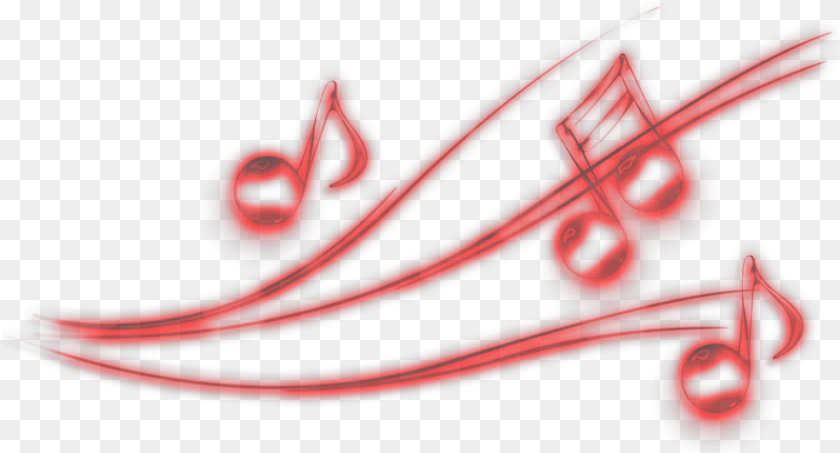 Mq Red Music Note Neon Slope, Smoke Pipe, Maroon PNG