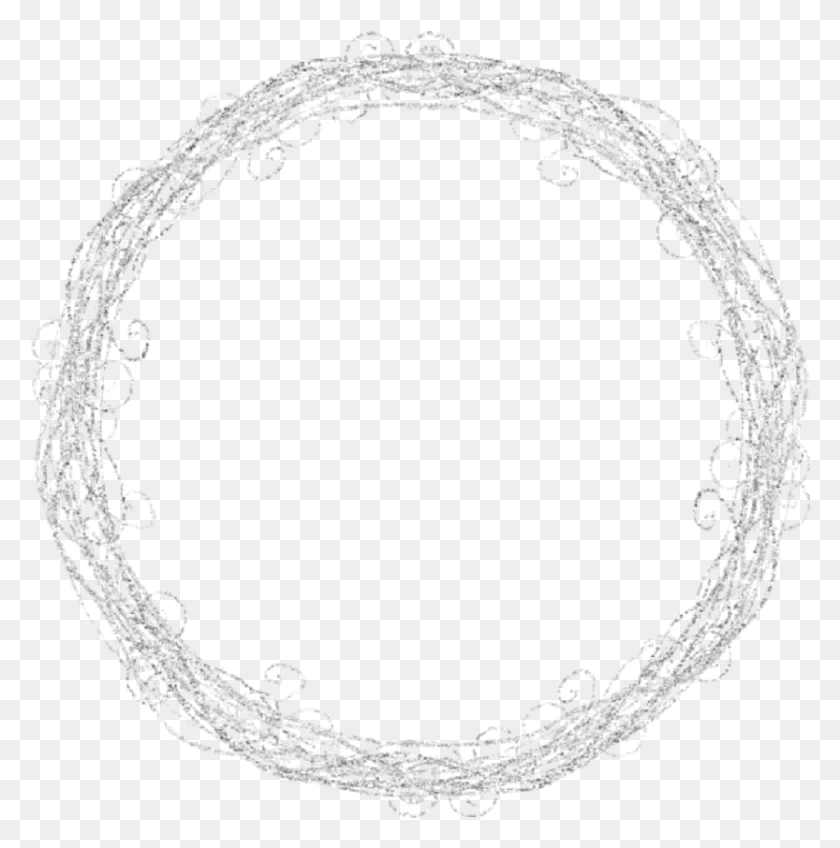 833x842 Mq Silver Round Frame Frames Border Borders, Bracelet, Jewelry, Accessories HD PNG Download