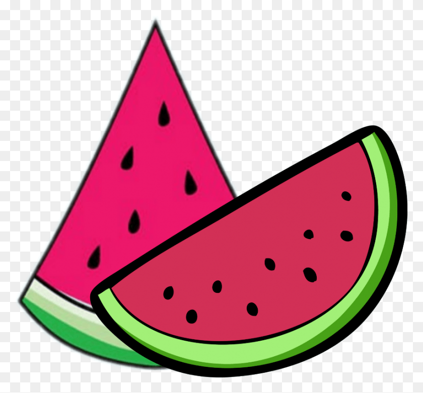 853x789 Mq Sticker Watermelon, Plant, Fruit, Food HD PNG Download