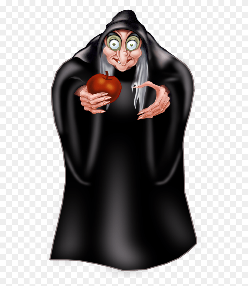 558x907 Descargar Pngmq Whitch Blancanieves Apple Hag Clipart, Persona, Humano, Ropa Hd Png