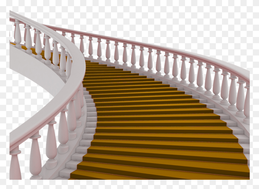 1025x727 Mq White Wood Деревянная Лестница Лестница Лестница, Перила, Перила, Лестница Hd Png Скачать