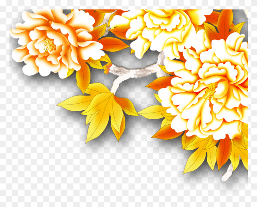 1025x811 Descargar Pngmq Flores Amarillas Jardín De Flores Naturaleza Chrysanths, Graphics, Diseño Floral Hd Png