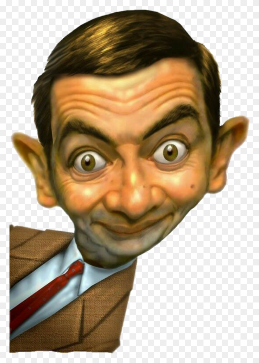 1024x1466 Mr Bean Sticker, Head, Face, Person HD PNG Download