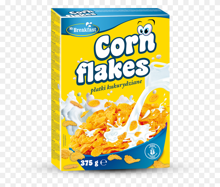877x736 Mr Breakfast Corn Flakes, Food, Snack, Tin HD PNG Download