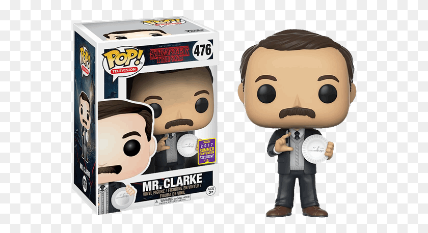 560x398 Mr Clarke With Protractor Sdcc17 Pop Vinyl Figure Mr Clarke Stranger Things Pop, Text, Word, Toy HD PNG Download