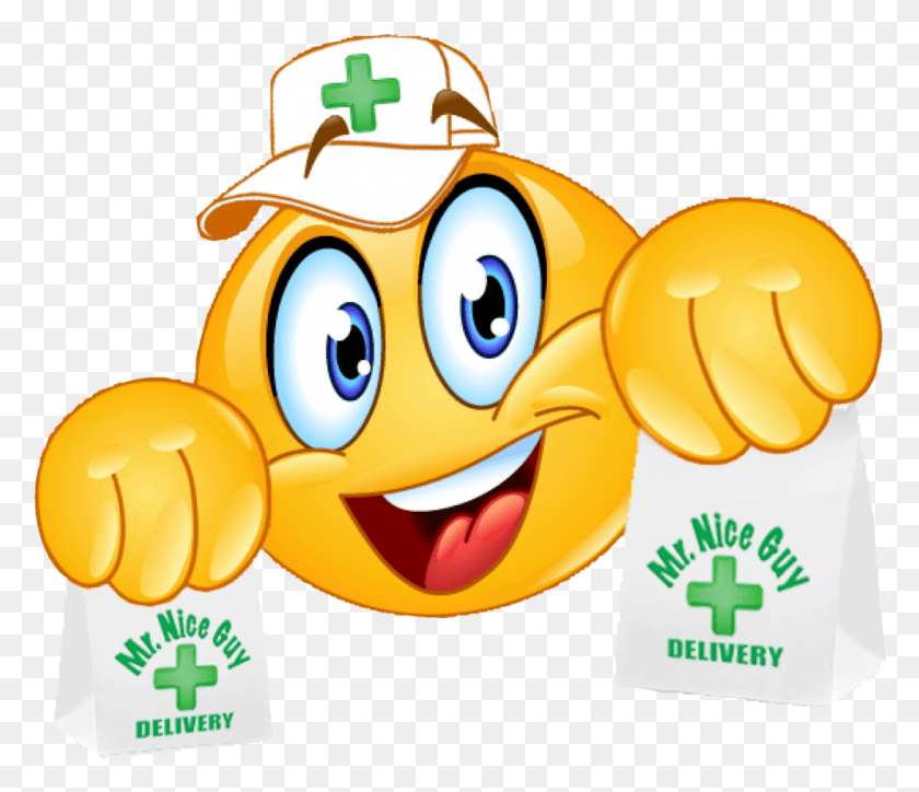 998x850 Mr Delivery Medical Marijuana Emoticon, Toy, Label, Text HD PNG Download
