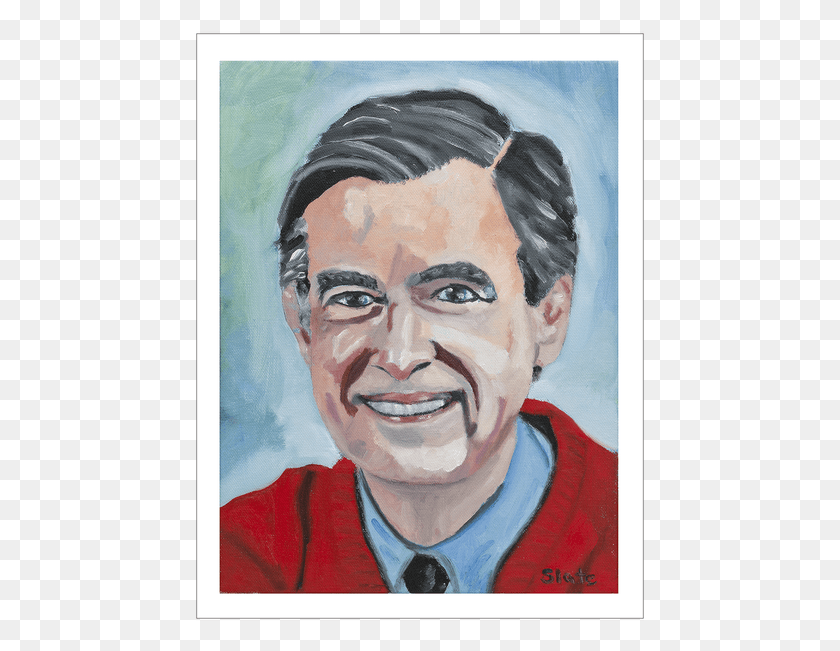 453x591 Mr Rogers Self Portrait, Person, Human HD PNG Download