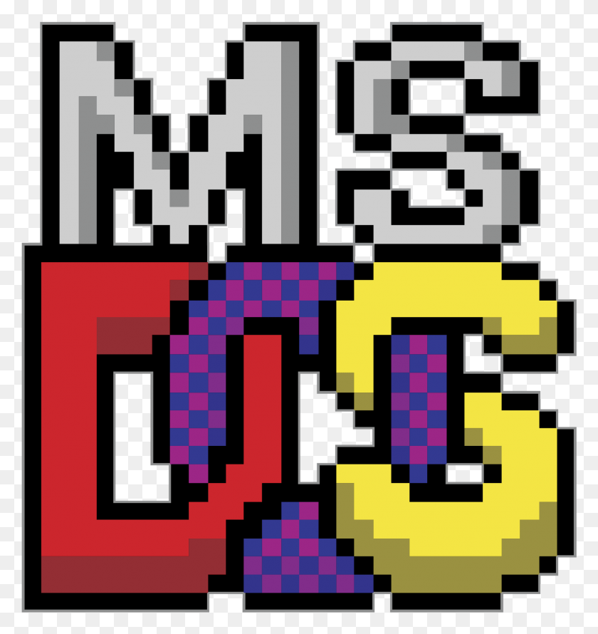 1769x1883 Ms Dos Logo Microsoft Ms Dos Logo, Text, Graphics HD PNG Download