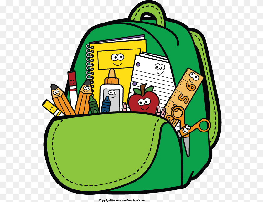 575x645 Ms Klingbeil, Bag, Backpack, Baby, Bulldozer Clipart PNG