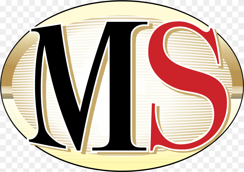 2191x1545 Ms Logo Transparent Svg Vector Ms Logo, Symbol, Text, Gold PNG