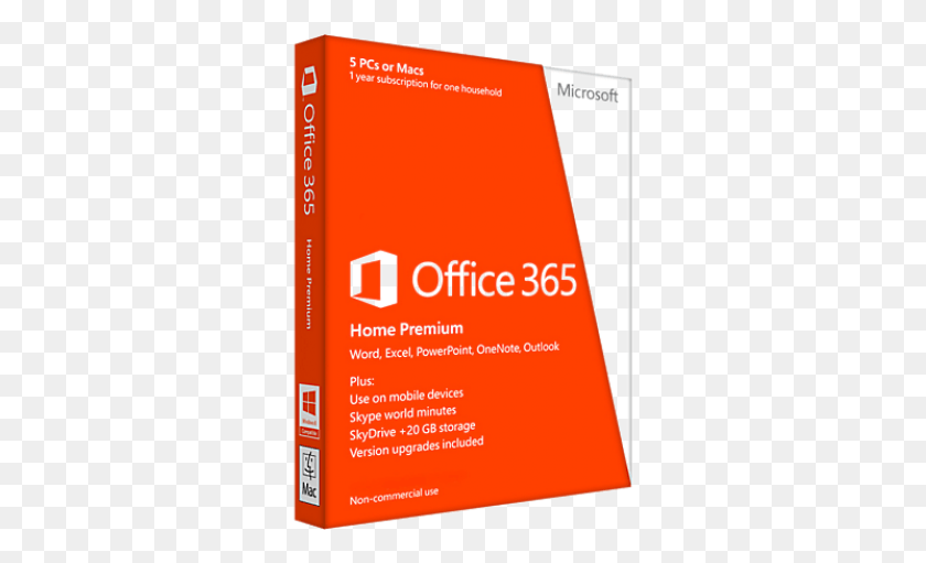 313x451 Ms Microsoft Office 365 Home Premium 5 Pc Office 2016 Home Premium, Flyer, Poster, Paper HD PNG Download