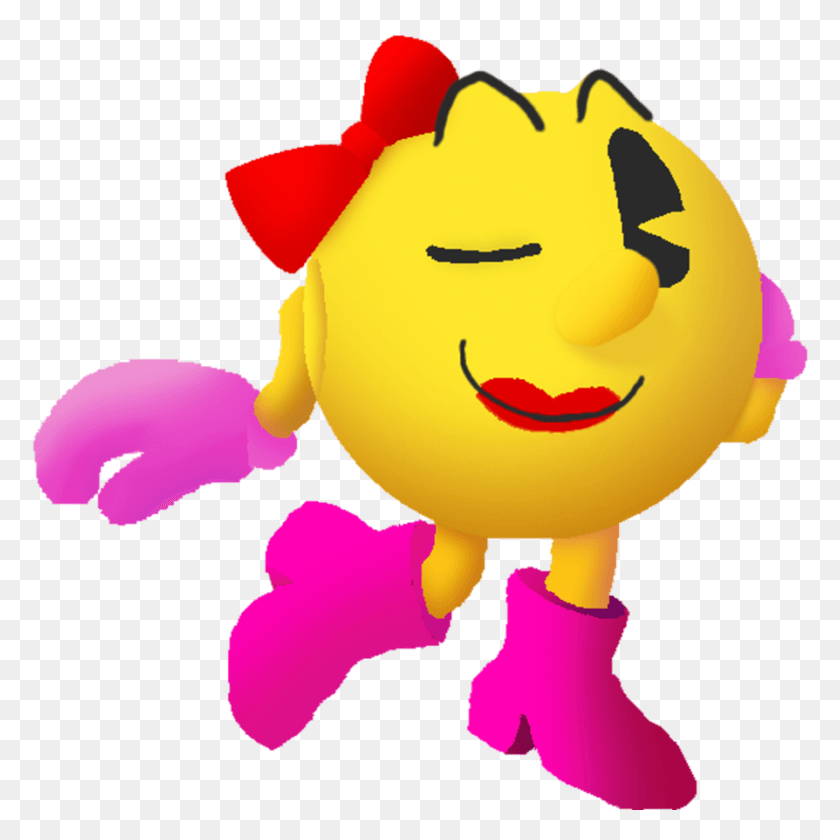 894x894 Ms Pac Man D Ms Pac Man Smash, Игрушка, Животное Hd Png Скачать