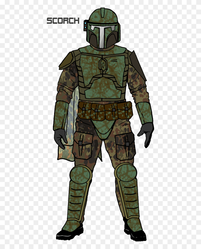 451x980 Ms Paint Mandalorian Scorch Soldier, Military, Military Uniform, Clothing HD PNG Download