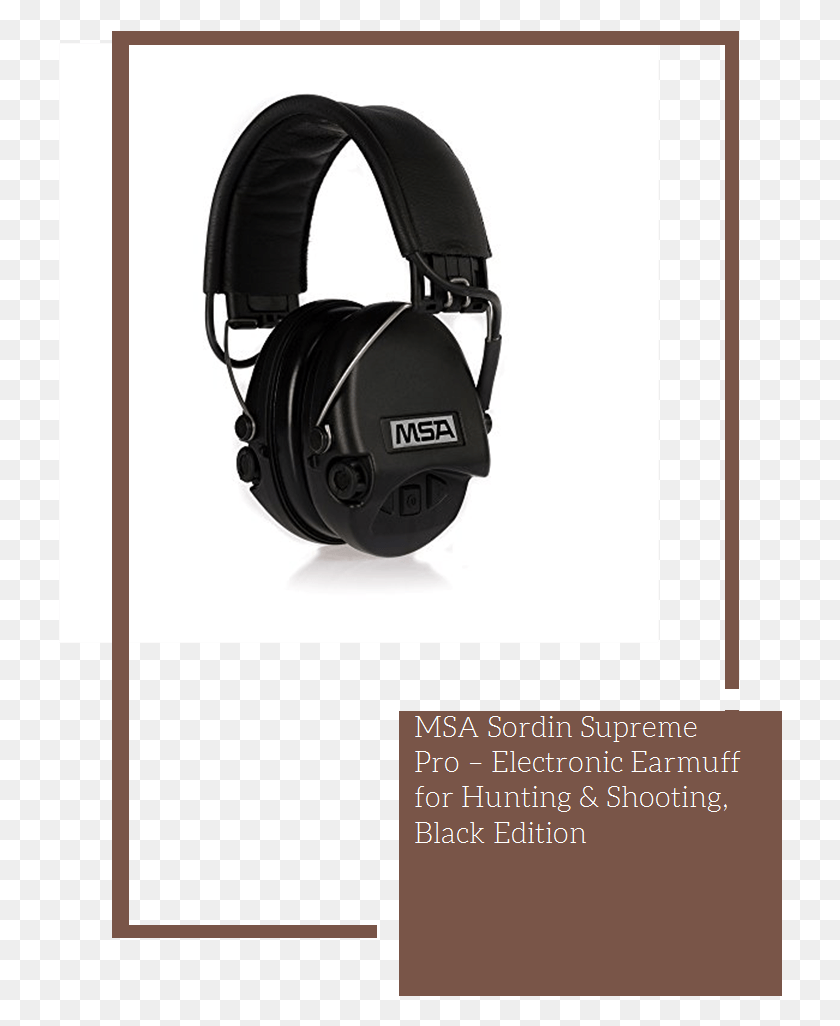 724x966 Msa Sordin Supreme Pro Electronic Earmuff For Hunting Earmuffs, Electronics, Headphones, Headset HD PNG Download
