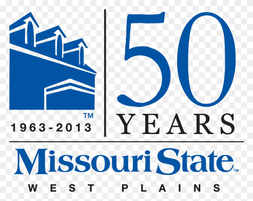 909x708 Descargar Pngmsu Final 50 Year Logo Color Missouri State University, Número, Símbolo, Texto Hd Png