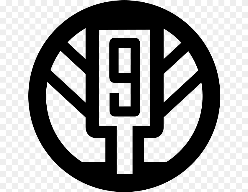 Mtf Omega 9 Emblem, Gray PNG
