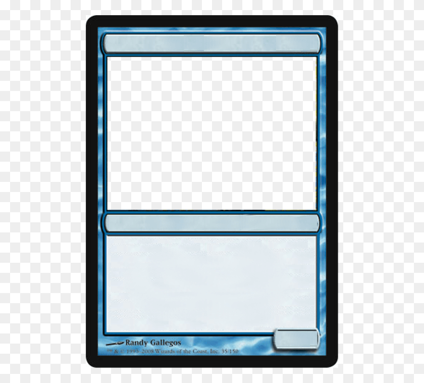 500x698 Mtg Blank Blue By Granchio Ferro Di Cavallo, Electronics, Phone, Mobile Phone HD PNG Download