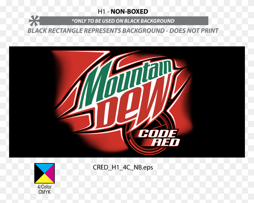 5000x3918 Mtn Dew Code Red Logo, Advertisement, Poster, Flyer HD PNG Download