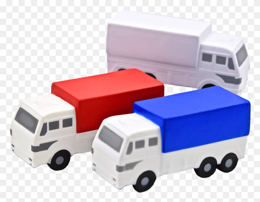 844x641 Descargar Pngmtr 002 Un Camión De Reparto Squishy Truck, Vehículo, Transporte, Plástico Hd Png