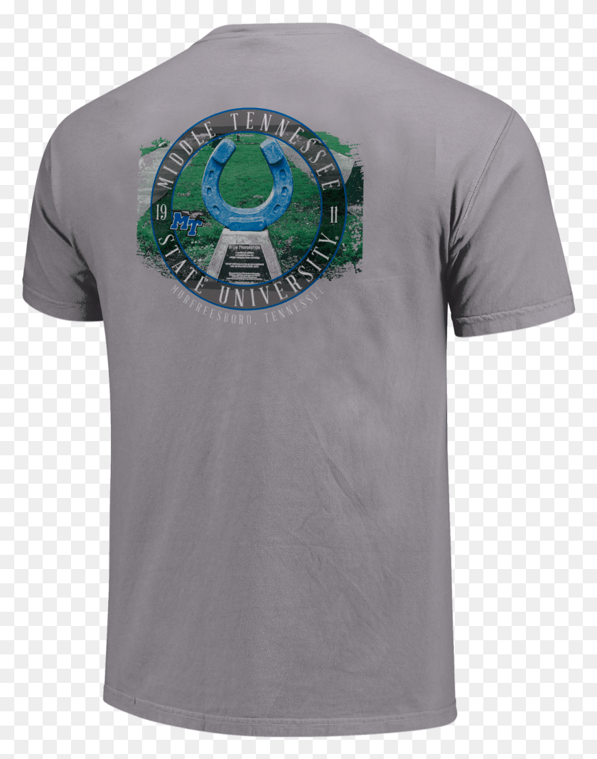 1034x1335 Descargar Png Mtsu Blue Raiders Circle Overlay Campus Comfort Colors Active Shirt, Ropa, Camiseta Hd Png