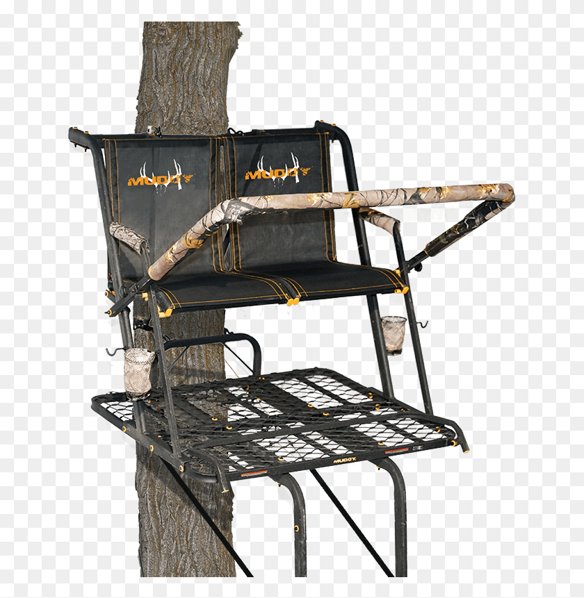 645x801 Muddy Nexus Xtl 2 Man With Tree Lok System 20ft Ladderstand, Chair, Furniture, Piano HD PNG Download