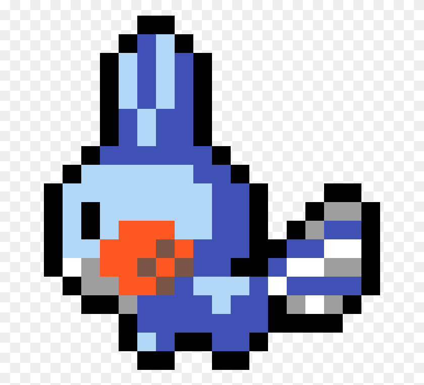 667x704 Mudkip Pokemon Pixel Art Mudkip, Sweets, Food, Confectionery HD PNG Download