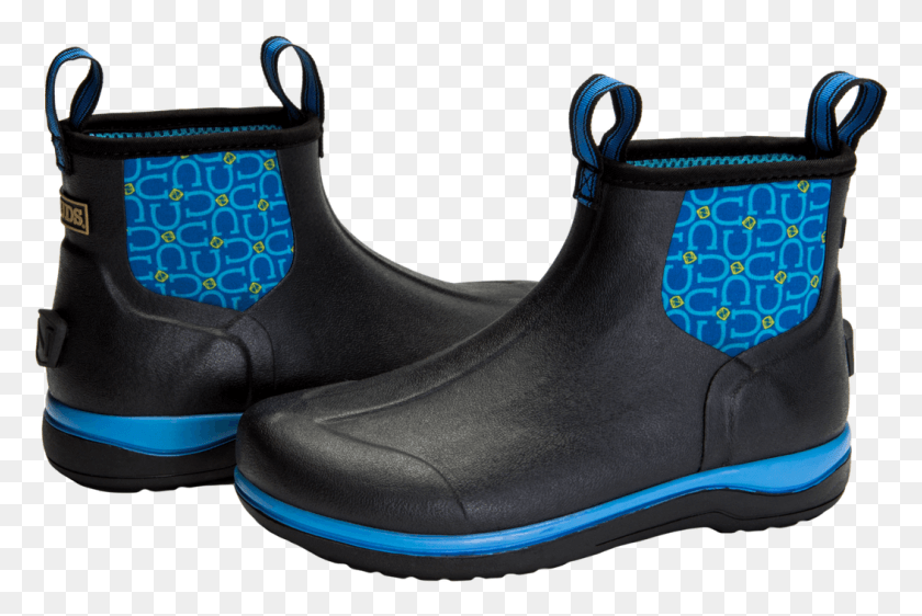 1053x678 Muds Women39s 6 Tahoe Blue Horseshoe Print Chelsea Boot, Clothing, Apparel, Footwear HD PNG Download