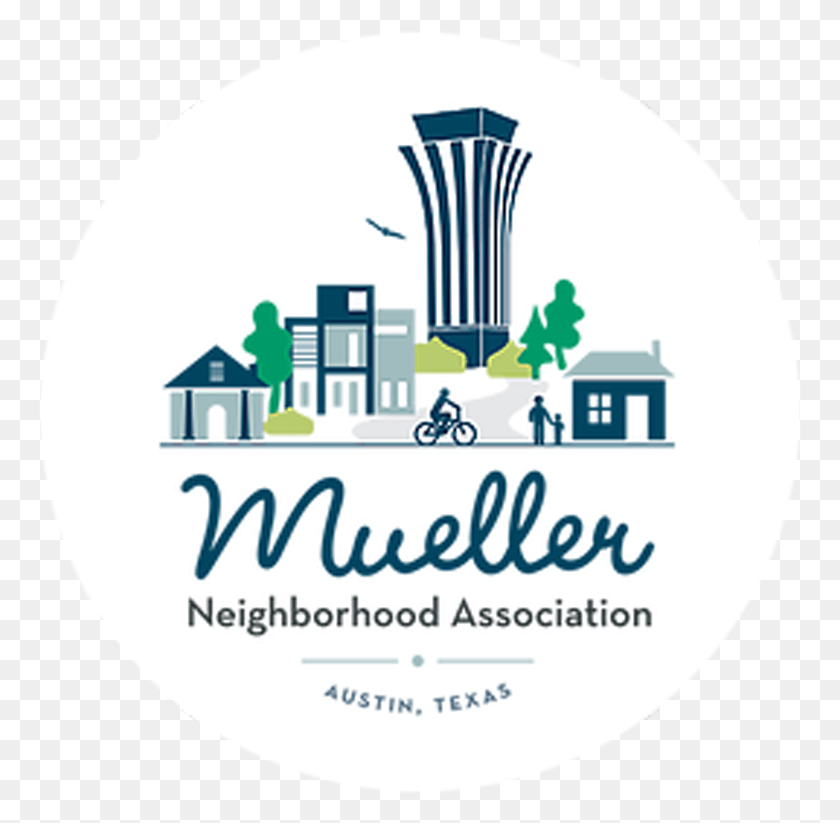 763x763 Mueller Neighborhood Association Logo Pizza Margherita Logo, Persona, Papel, Símbolo Hd Png