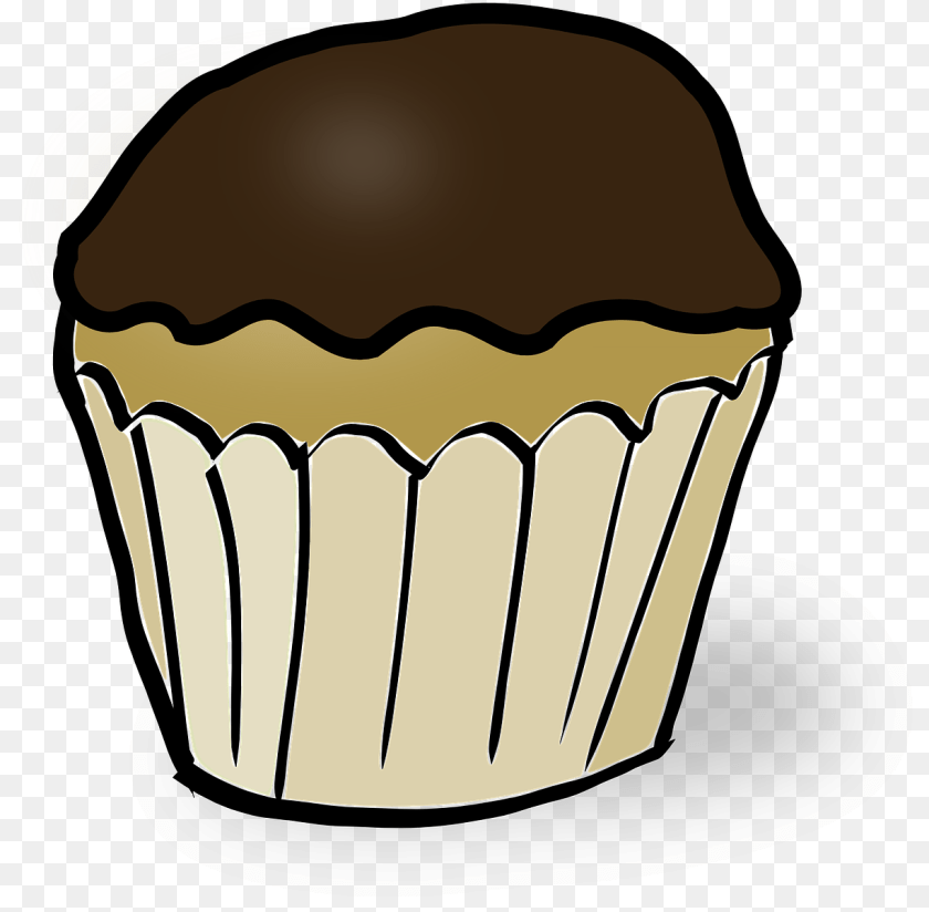 1225x1201 Muffin Chocolate Cupcake Picture Muffin Clipart, Cake, Cream, Dessert, Food Sticker PNG