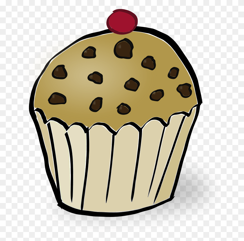 679x771 Muffin Clipart Baking Muffin Muffin Clipart, Cupcake, Cream, Cake HD PNG Download