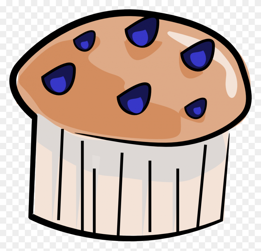 1000x960 Muffin Clipart Blueberry Muffin Clipart, Cupcake, Cream, Cake HD PNG Download