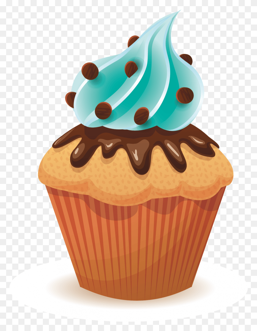 1293x1691 Muffin Cupcake Clip Art Vector Chocolate Cake, Cream, Cake, Dessert HD PNG Download