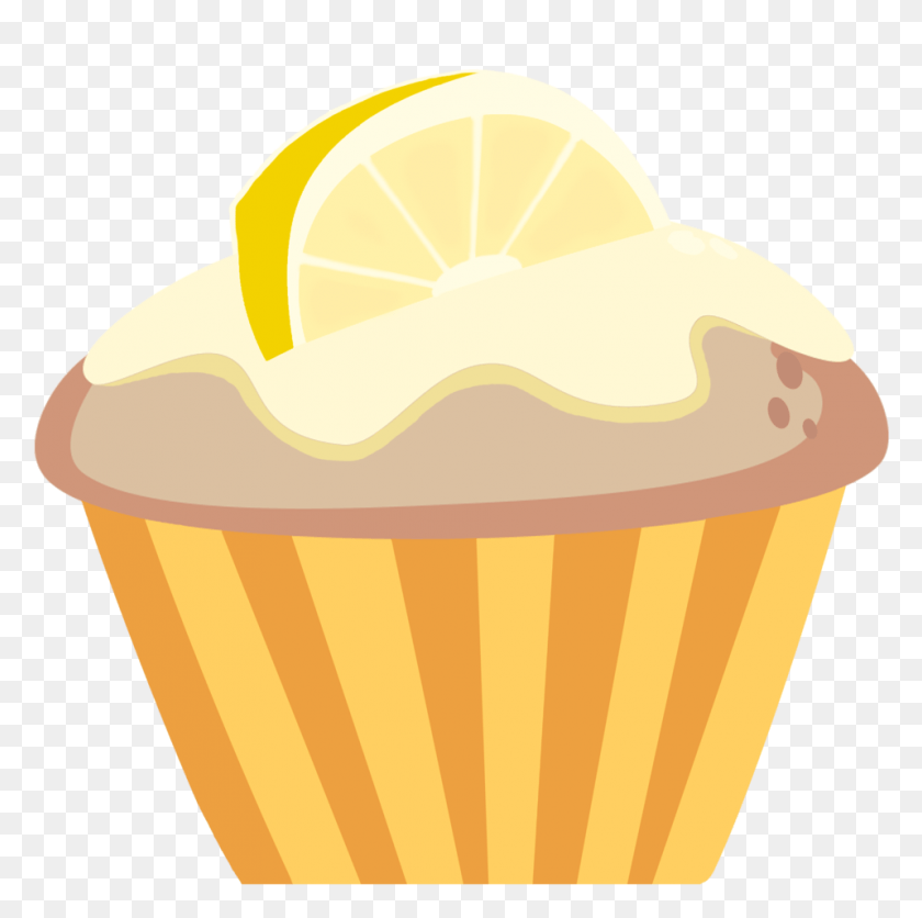 958x954 Descargar Png Muffin Limón Lápiz Y En Color Cupcake, Alimentos, Planta, Postre Hd Png