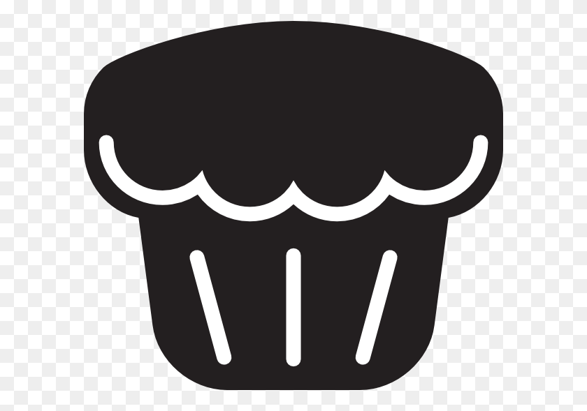 600x529 Muffin Muffins Silhouette, Stencil, Food, Cupcake HD PNG Download