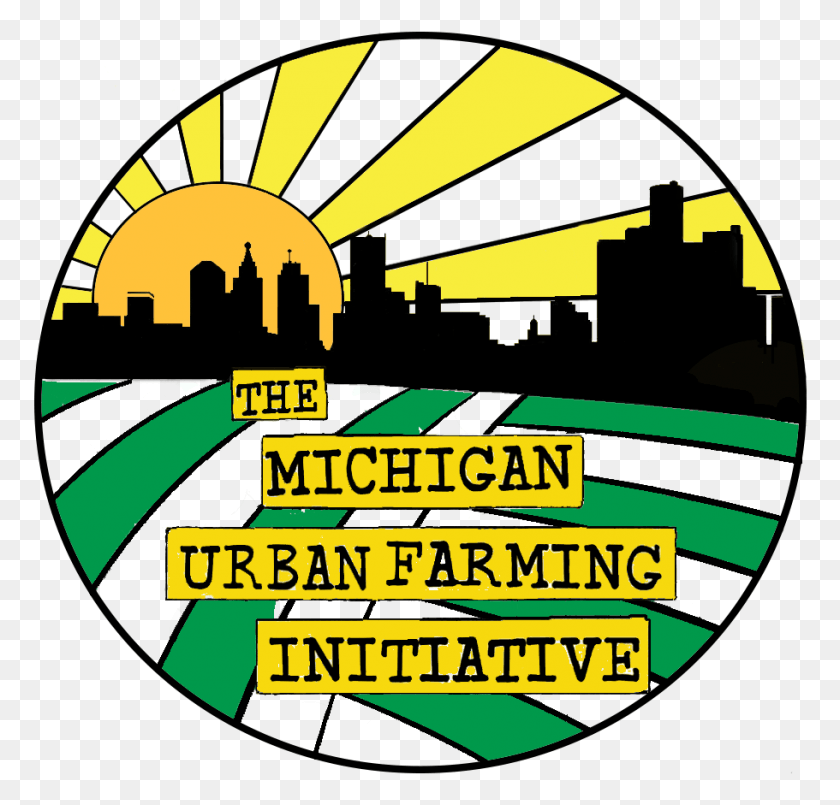 911x871 Mufi Circular Logo Michigan Urban Farming Initiative, Symbol, Trademark, Text HD PNG Download