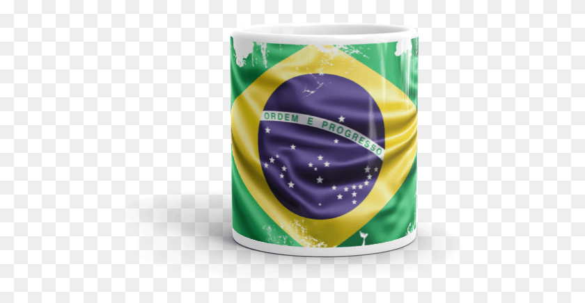 488x376 Descargar Png Mug Mondial 2018 Bandera De Brasil Iptv Url 2019, Casco, Ropa, Vestimenta Hd Png