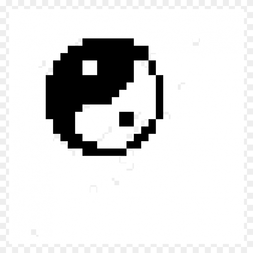 1376x1376 Descargar Png Mulan Pixel Art Yin Y Yang, Stencil, Text, Alfombra Hd Png