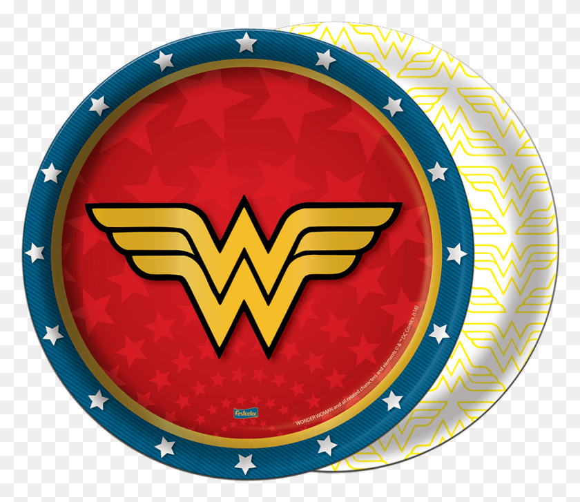 936x801 Descargar Png Mulher Maravilha Wonder Woman Platos De Papel, Logotipo, Símbolo, Marca Registrada Hd Png