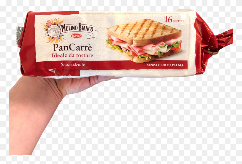 2001x1308 Mulino Bianco Pancarre 16 Slices White Bread Gr 285 Hot Dog Bun, Burger, Food, Sandwich HD PNG Download