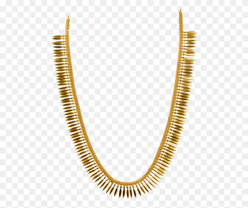 496x645 Mullamottu Mala Gold With Weight, Ожерелье, Ювелирные Изделия, Аксессуары Hd Png Скачать