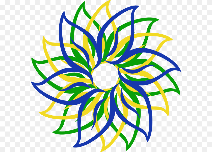 Multi Colored Flower Clip Arts For Web, Pattern, Art, Graphics, Dynamite Transparent PNG