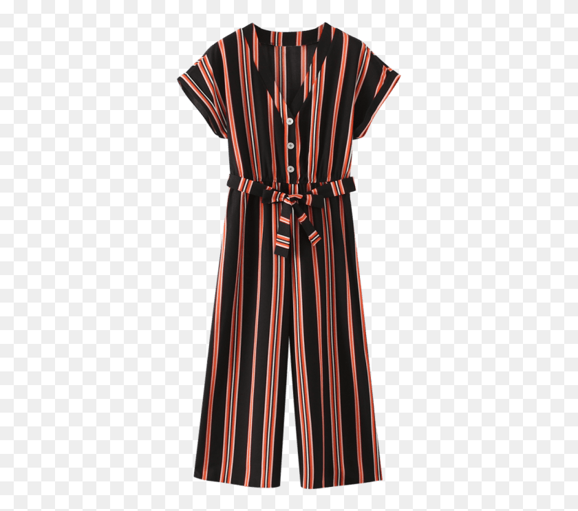 329x683 Multi Summer Yes Button Striped Short V Collar Regular Day Dress, Clothing, Apparel, Robe HD PNG Download