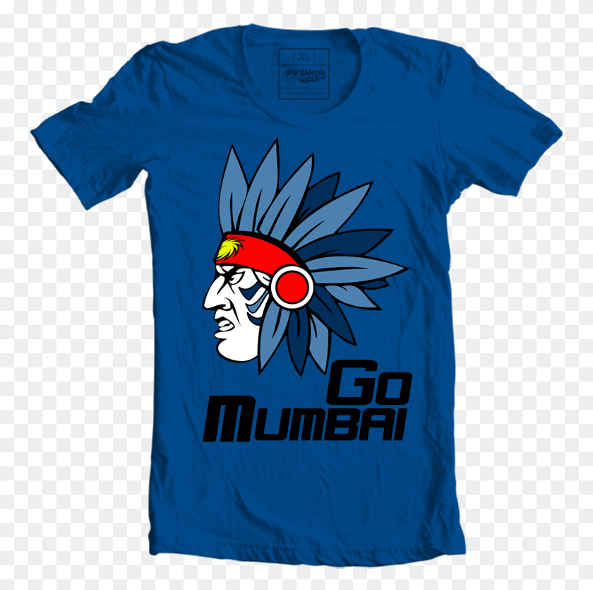 757x775 Mumbai Indians Fan Tee Bear T Shirt, Clothing, Apparel, T-shirt HD PNG Download