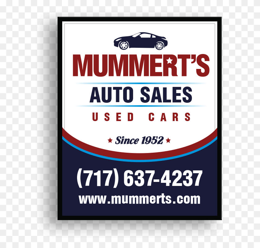 614x739 Mummerts Auto Sales Hanging Sign 84 Lumber, Advertisement, Poster, Flyer HD PNG Download