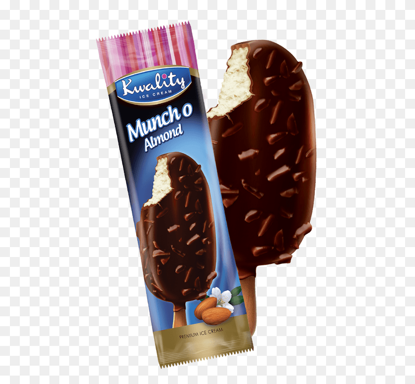 455x717 Muncho Almond Kwality Double Chocolate Ice Cream, Dessert, Food, Cream HD PNG Download