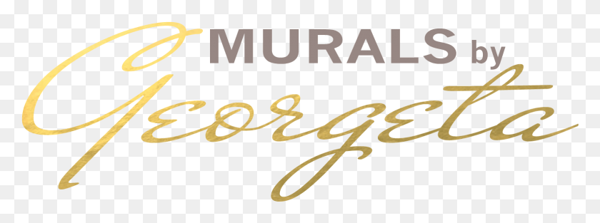 1554x505 Murals By Georgeta Calligraphy, Text, Handwriting, Alphabet HD PNG Download