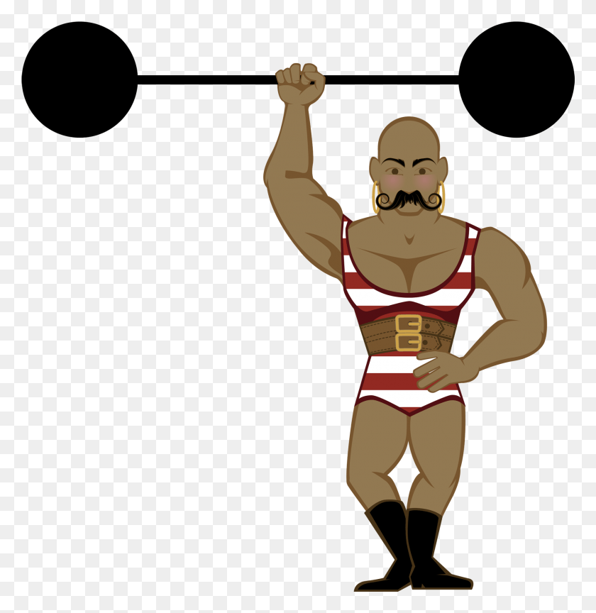 1907x1966 Muscle Man Baseball Man Clipart Black And White Strong Man From Circus, Person, Human, Arm HD PNG Download