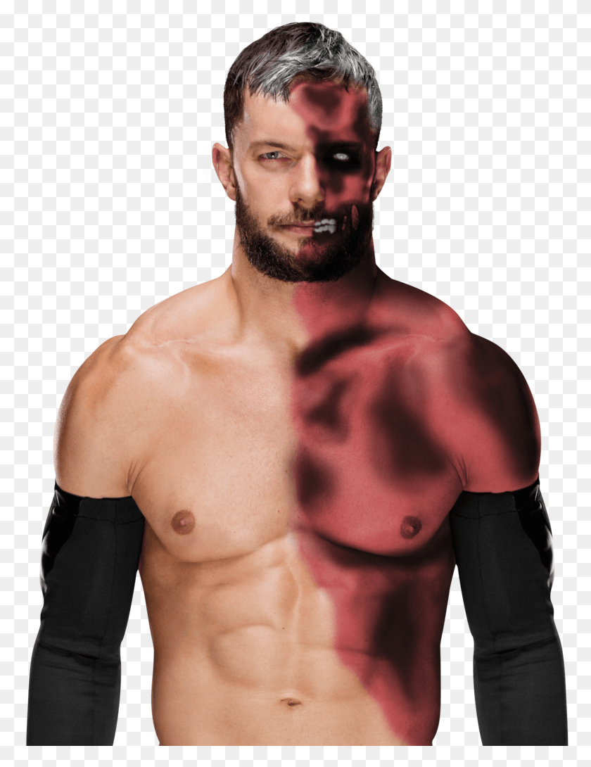 776x1030 Muscle Man Without Face Face Paint Finn Balor, Person, Human, Man HD PNG Download