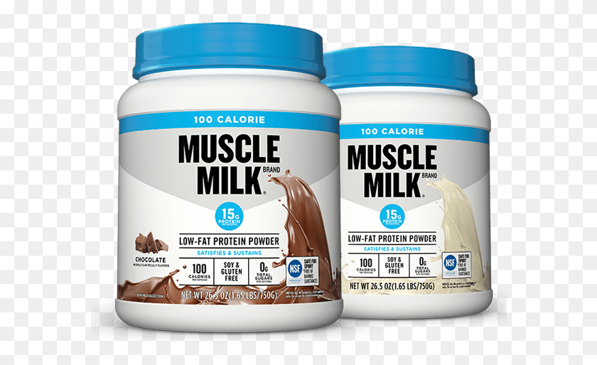 586x454 Muscle Milk 100 Calories Powder Cover Muscle Milk 100 Calorie Powder, Food, Dessert, Label HD PNG Download