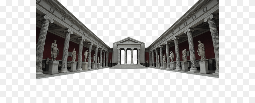 604x340 Museo Nacional De Dinamarca, Indoors, Corridor, Pillar, Building Clipart PNG